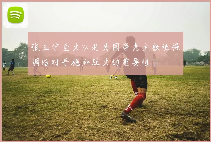 张玉宁全力以赴为国争光主教练强调给对手施加压力的重要性